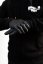 Nitrilové rukavice protiskluz. sada 80ks - barva černá - Velikost: L
