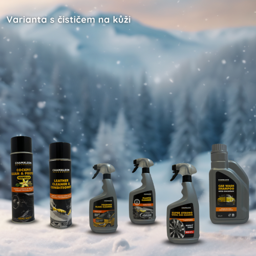 Zimní sada autokosmetiky ❄️ - Balení: S čističem na kůži