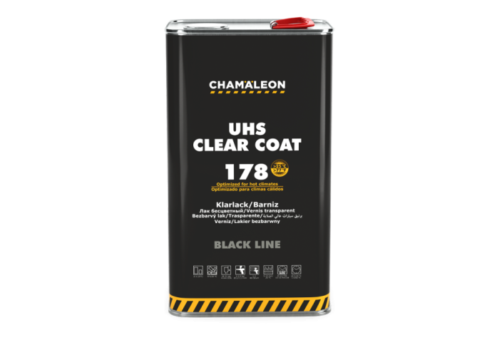 Bezbarvý lak UHS 178 pro vyšší teploty 5L – Speciální pomalý lak pro horké podmínky Chamäleon