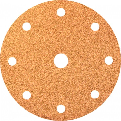 Brusný disk VELCRO 820 Žlutá řada 150 mm - Zrnitost: P120, Děrování: 8+1