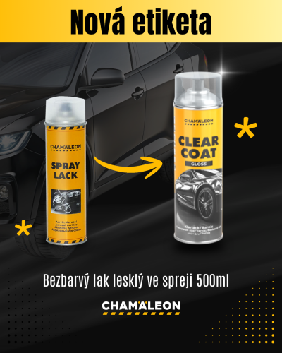 Bezbarvý lak matný ve spreji 500ml – Chamäleon