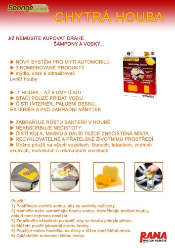 Sada houbiček na mytí a voskování, 3 ks