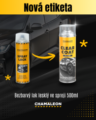 Bezbarvý lak lesklý ve spreji 500ml – Chamäleon