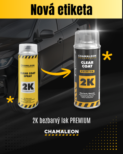2K bezbarvý lak PREMIUM sprej Chamäleon