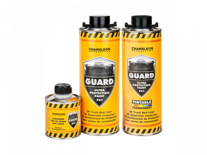 Guard 2K Ochranný nátěr – Extrémně odolný bedliner černý 750 ml Chamäleon