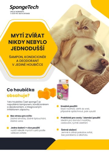 Mycí houba pro zvířátka - malá zvířátka