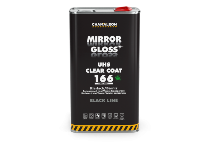 Bezbarvý lak HS 166 Premium – Vysoce lesklý lak s vysokým obsahem sušiny Chamäleon