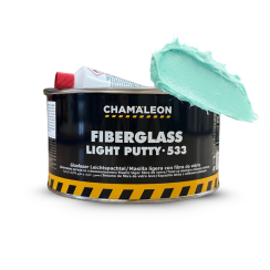 Tmel se skelným vláknem lehčený