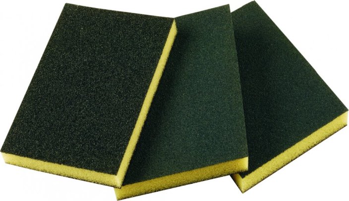 920 Brusná houba 2 x 2 - Zrnitost: střední, Rozměr: 120 x 90 x 10