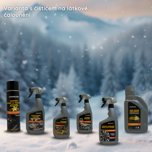 Zimní sada autokosmetiky ❄️ - Balení: S čističem na kůži